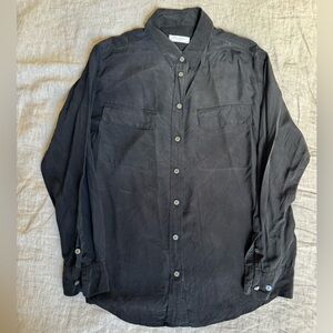Equipment black silk blouse, size S